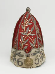 Grenadiermütze eines Offiziers, 65. Regiment zu Fuß, um 1758