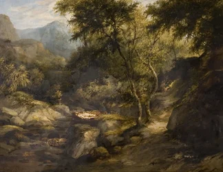 Flusslandschaft, Mitte des 19. Jahrhunderts