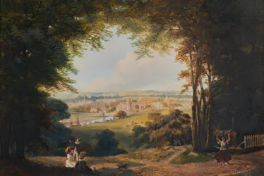 Vignette-Ansicht von Maidstone von Süden