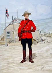 Korporal der Nordwestlichen berittenen Polizei im Jahr 1905