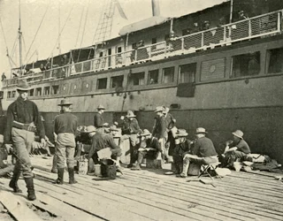 13. Infanterie beim Frühstück, Spanisch-Amerikanischer Krieg