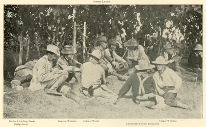 Konferenz nach der Schlacht der Rough Riders, Spanisch-Amerikanischer Krieg, Juni 1898, 1899