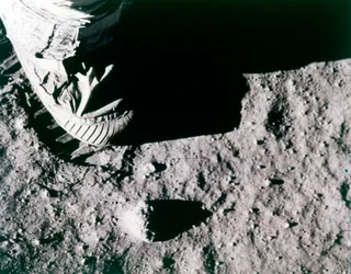 Buzz Aldrins Fußabdruck auf dem Mond, Apollo 11 Mission