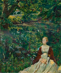 Nach einem Gemälde von Byam Shaw, ca. 1899