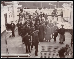 Der chinesische Staatsmann Li Hung-Chang bei seinem Besuch in den USA, 1896