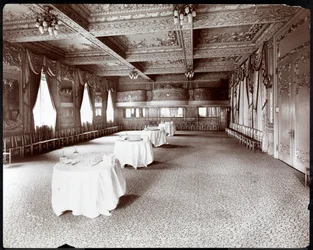 Der Empfangsraum im Hotel Delmonico, 1902
