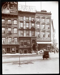 Ansicht des Hotels Hungaria und des Hotels Hugh Slevin am Union Square East und 14th Street, New York, 1905