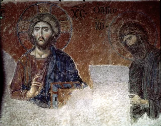 Christus und Johannes der Täufer in der Hagia Sophia (Mosaik)