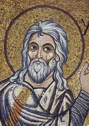 Der Prophet Jesaja, Detail der Innenraummosaiken im Markusdom, 12. Jahrhundert