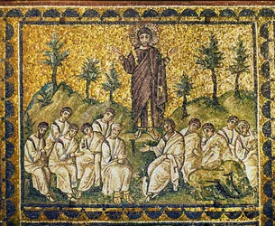 Christus und die Apostel im Garten Gethsemane