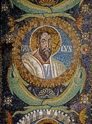 Paulus: Byzantinisches Mosaik, 6. Jahrhundert