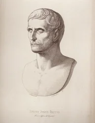 Porträt von Lucius Junius Brutus, graviert von B.Barloccini, 1849