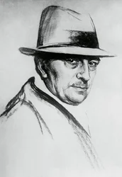 Porträt von Dario Niccodemi (1874-1934), italienischer Dramatiker und Schriftsteller