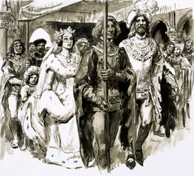 Im Alter von 13 Jahren wurde die schöne Isabella verheiratet und Königin von England