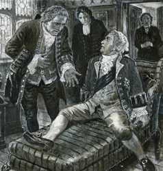 Unidentifizierte Szene aus dem 17. Jahrhundert aus der Serie Mächtige Monarchen (?)