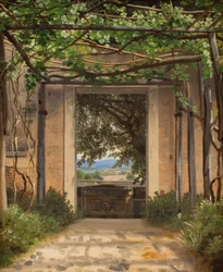 Eine Pergola, Italien