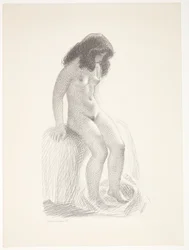 Aus einem Vorraum. Vorstudie zu "Linearperspektive, Tafel VI"