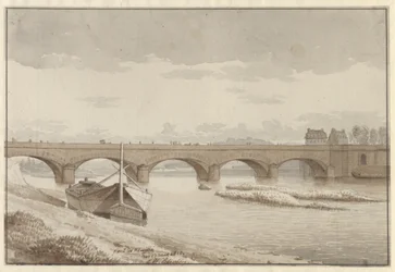 Die Seine-Brücke bei Neuilly, Paris, 13. Mai 1812