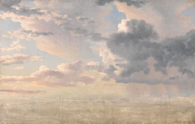 Studie von Wolken über dem Sund