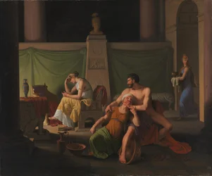 Die Rückkehr des Odysseus. Szene aus Homers Odyssee