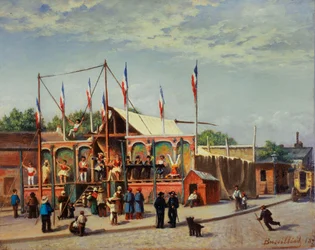 Das Zelt des Ringers Dubois, Boulevard de la Villette