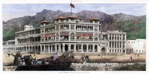 Bankgebäude in Aden, 8. Januar 1887