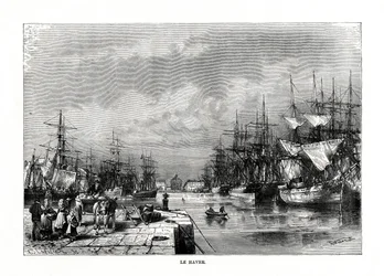Le Havre, Normandie, Nordfrankreich, 1879