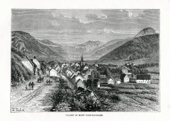 Das Tal von Mont-Dore-les-Bains, Frankreich, 19. Jahrhundert