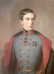 Porträt von Kaiser Franz Joseph von Österreich (1830-1916) im Alter von 20 Jahren, 1850