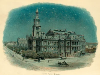 Rathaus, Sydney, New South Wales, Australien, 1896