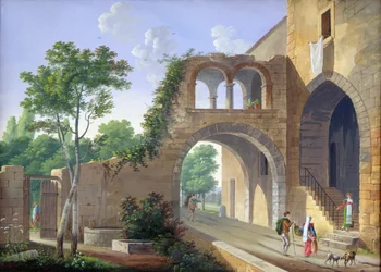 Szene in der italienischen Landschaft, 1813
