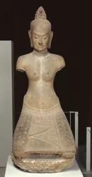 Statue von Jayarajadevi in der Gestalt der buddhistischen Gottheit Tara oder Prajnaparamita