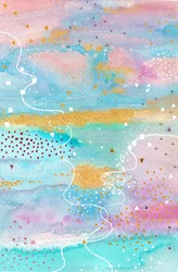 Träumerische Aquarell-Abstraktion