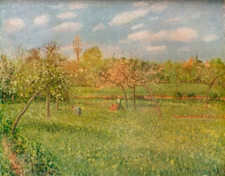 Apfelbäume in Eragny, Morgensonne, ca. 1896