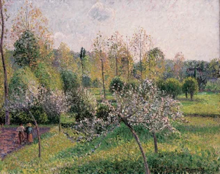 Blühende Apfelbäume in Eragny, 1895