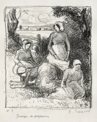 Gruppe von Bauern, ca. 1896