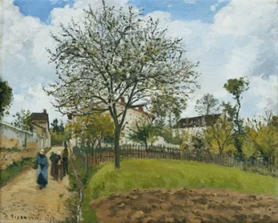 Landschaft in Louveciennes; Paysage à Louveciennes, 1870