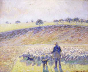 Hirte mit Schafen, 1888