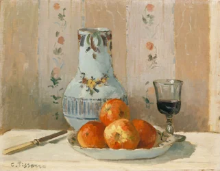 Stillleben mit Äpfeln und Krug, 1872