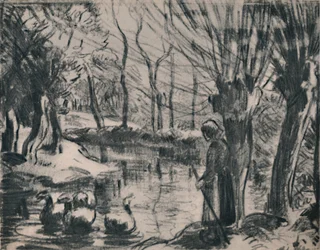 Das Gänsemädchen, um 1870er Jahre, 1946