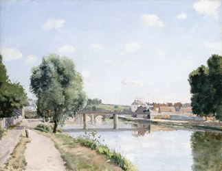Die Eisenbahnbrücke, Pontoise, um 1873
