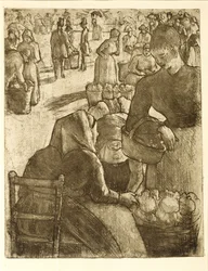 Gemüsemarkt in Pontoise, 1891