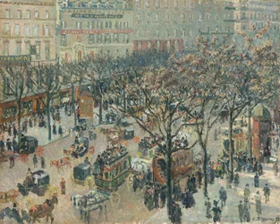 Boulevard des Italiens, Morgen, Sonnenlicht