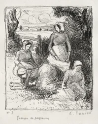 Gruppe von Bauern