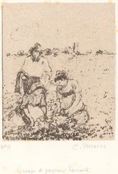 Gruppe von Bauern