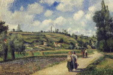 Landschaft bei Pontoise, die Auvers Straße, 1881