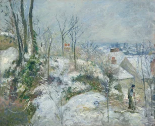 Kaninchenbau in Pontoise, Schnee
