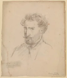 Selbstporträt, Dreiviertelprofil nach links (Caracas (?) 1853/54)