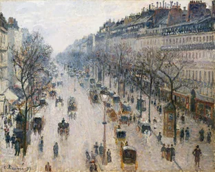 Der Boulevard Montmartre an einem Wintermorgen (1897)