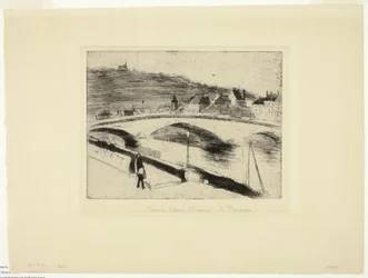 Die Steinbrücke in Rouen
